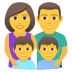 👨‍👩‍👦‍👦 family: man, woman, boy, boy display on JoyPixels